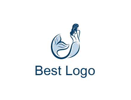 spa logo showcasing a mermaid