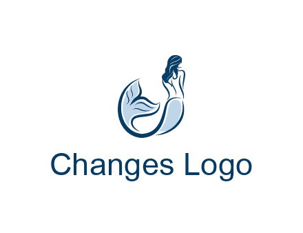 spa logo showcasing a mermaid