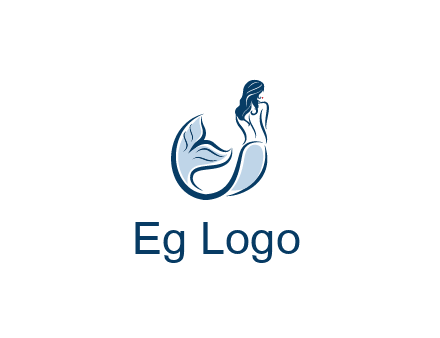 spa logo showcasing a mermaid