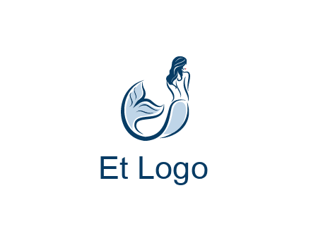 spa logo showcasing a mermaid