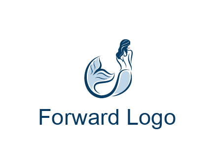 spa logo showcasing a mermaid