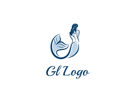 spa logo showcasing a mermaid