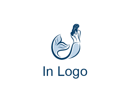spa logo showcasing a mermaid