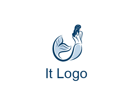 spa logo showcasing a mermaid