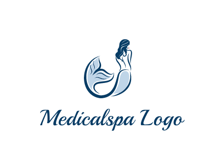spa logo showcasing a mermaid