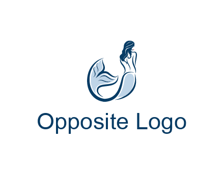 spa logo showcasing a mermaid