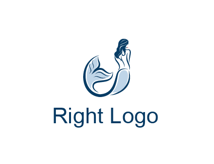 spa logo showcasing a mermaid