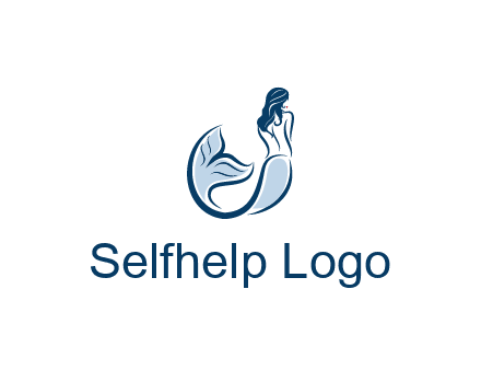 spa logo showcasing a mermaid