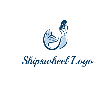 spa logo showcasing a mermaid