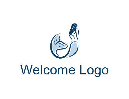 spa logo showcasing a mermaid