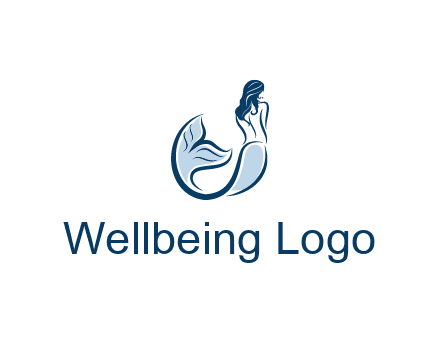 spa logo showcasing a mermaid