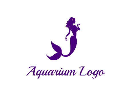 glamorous mermaid for a beauty logo