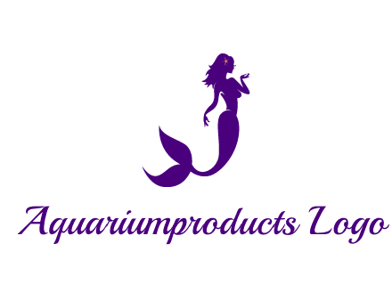 glamorous mermaid for a beauty logo