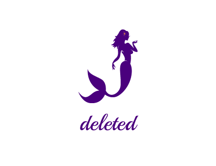 glamorous mermaid for a beauty logo