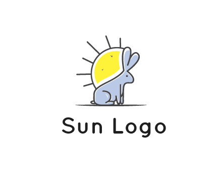 rabbit blocking the sun logo
