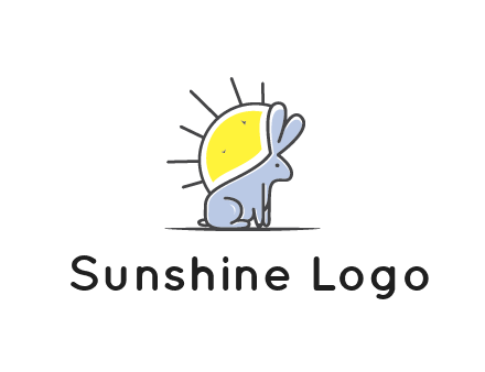 rabbit blocking the sun logo