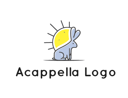 rabbit blocking the sun logo