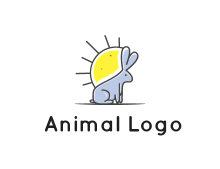 rabbit blocking the sun logo