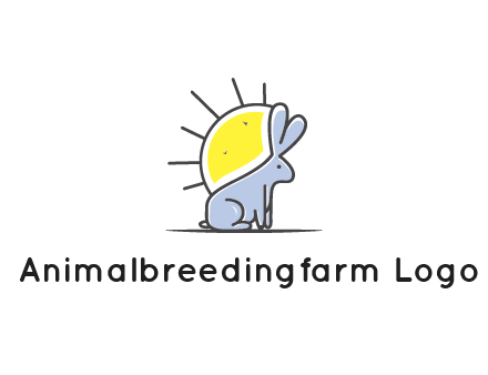 rabbit blocking the sun logo