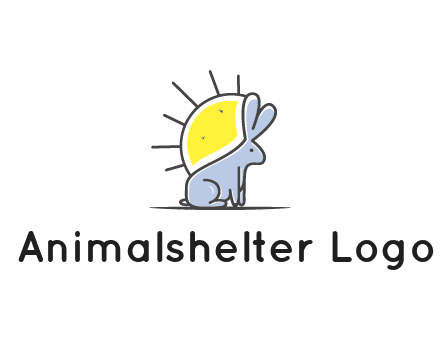 rabbit blocking the sun logo