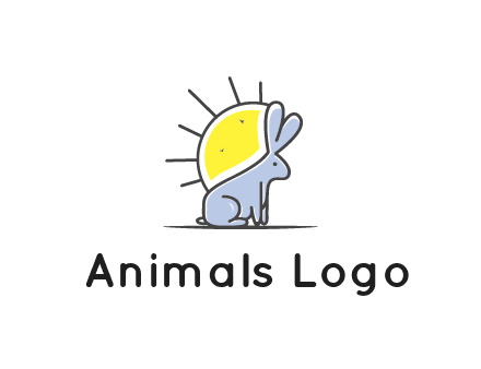 rabbit blocking the sun logo