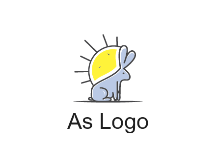 rabbit blocking the sun logo