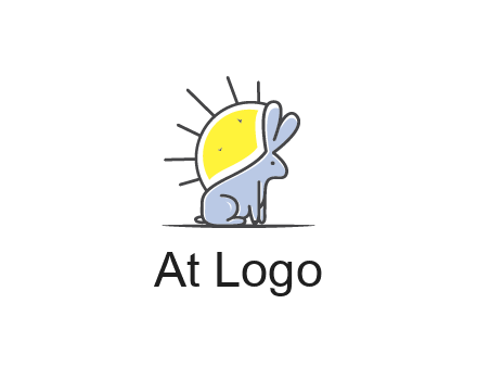 rabbit blocking the sun logo