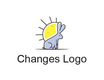 rabbit blocking the sun logo