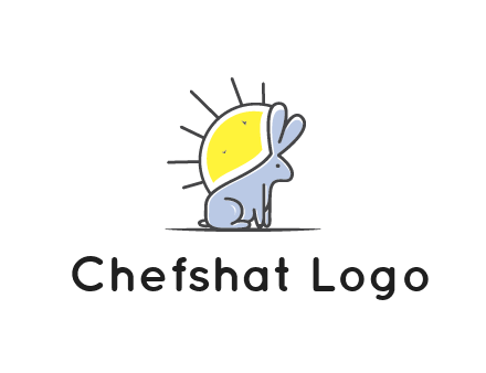 rabbit blocking the sun logo