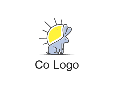 rabbit blocking the sun logo