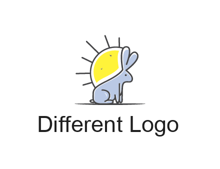 rabbit blocking the sun logo