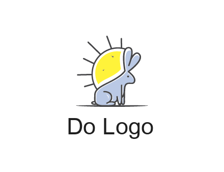 rabbit blocking the sun logo