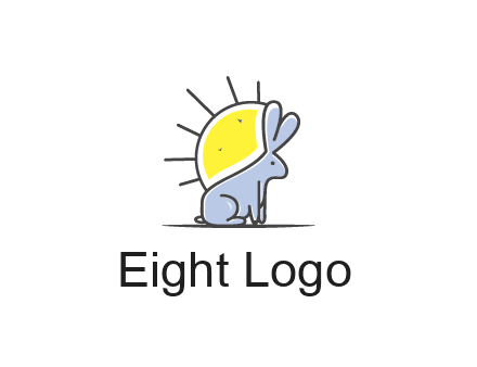 rabbit blocking the sun logo