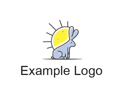 rabbit blocking the sun logo