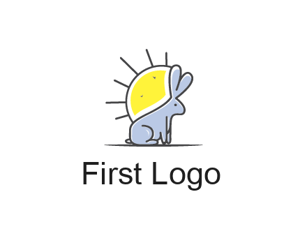 rabbit blocking the sun logo