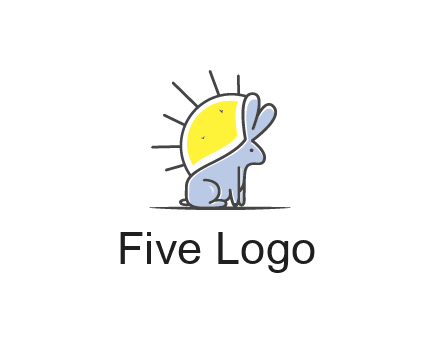 rabbit blocking the sun logo