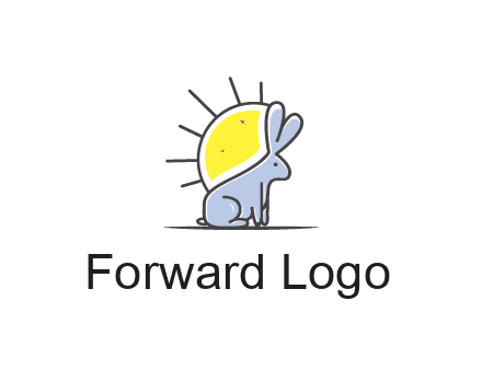 rabbit blocking the sun logo