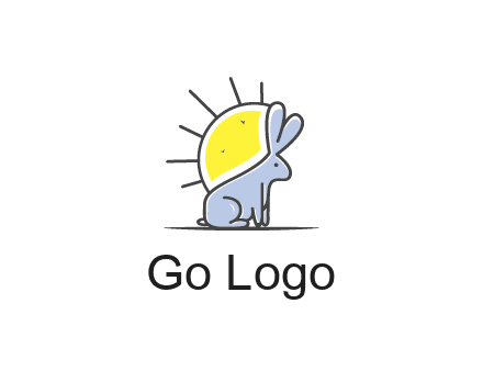 rabbit blocking the sun logo