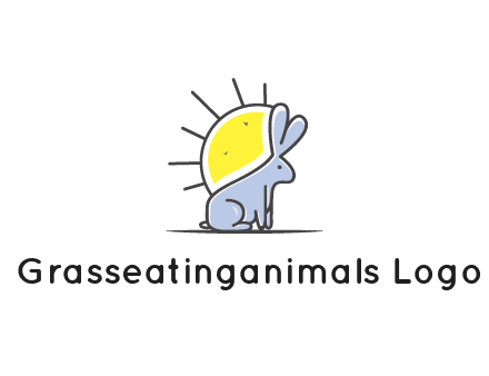 rabbit blocking the sun logo