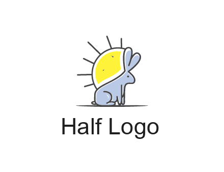rabbit blocking the sun logo