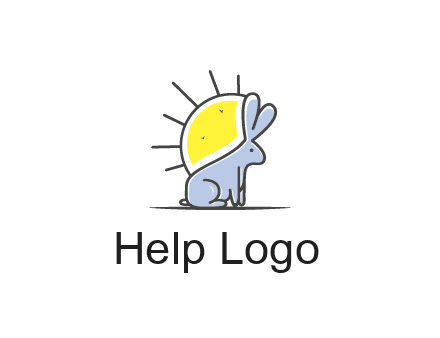 rabbit blocking the sun logo