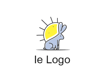 rabbit blocking the sun logo