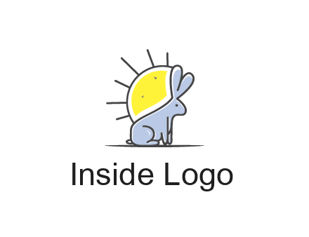 rabbit blocking the sun logo