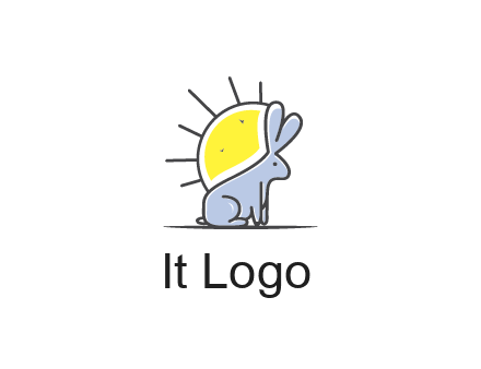 rabbit blocking the sun logo
