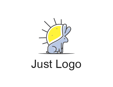 rabbit blocking the sun logo