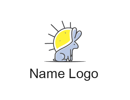 rabbit blocking the sun logo