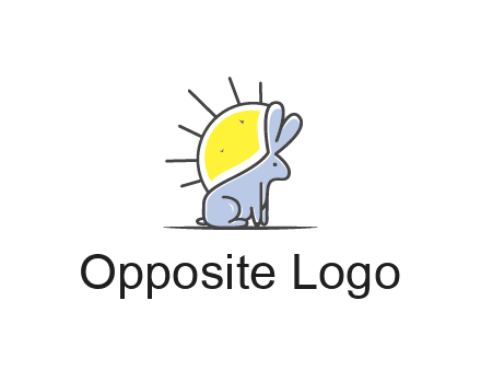 rabbit blocking the sun logo