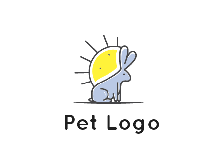 rabbit blocking the sun logo