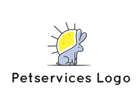 rabbit blocking the sun logo