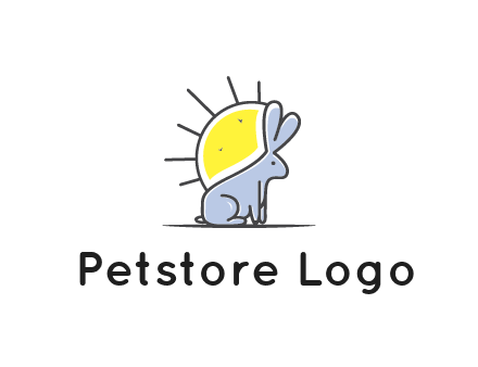 rabbit blocking the sun logo